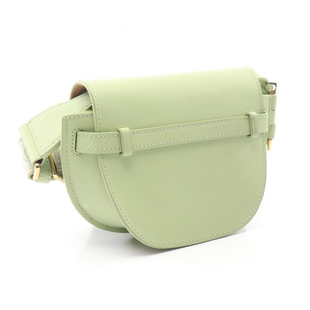 Loewe Bag Green Leather Dual Gate Shoulder Green